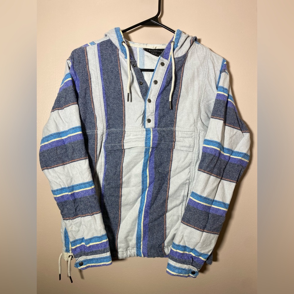 Boho Striped Hoodie—Medium